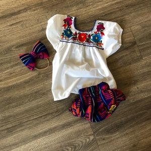 Mexican Baby bloomers Outfit